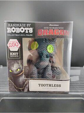 Handmade By Robots Toothless Vinyl Figure Collectible 250 Knit Series